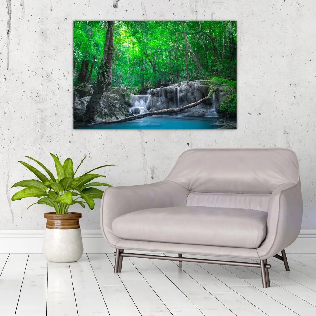 Tablou - Cascada Erawan, Kanchanaburi, Thailanda (90x60 cm)