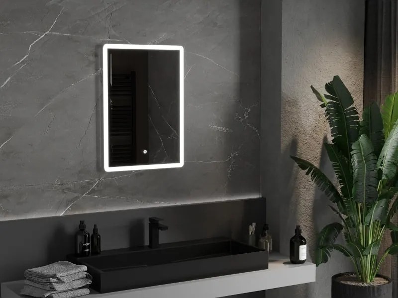 Mexen Navia oglindă de baie iluminată 50 x 70 cm, LED 6000K, anti-aburire - 9803-050-070-611-00