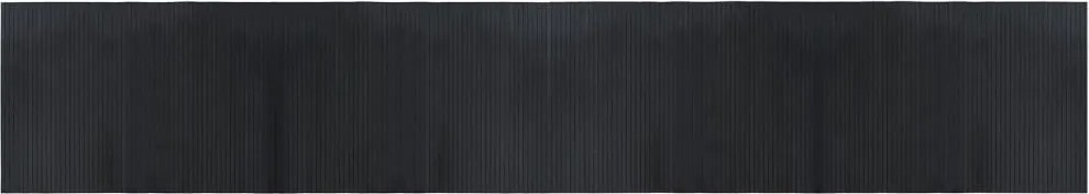 vidaXL Covor dreptunghiular, negru, 70x300 cm, bambus