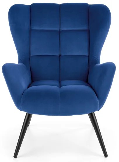 Fotoliu CHATEU, albastru închis