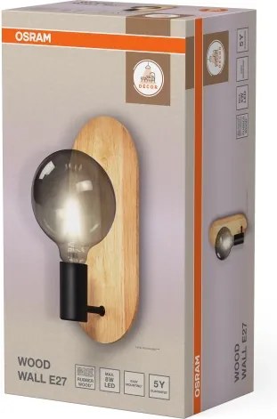Osram - Lampă de perete DECOR WOOD 1xE27/8W/230V lemn de cauciuc