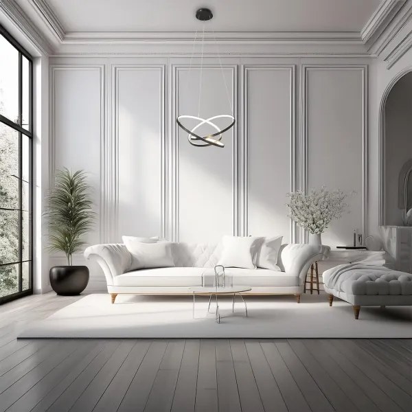 Lustră LED pe cablu EMPOLI LED/55W/230V negru