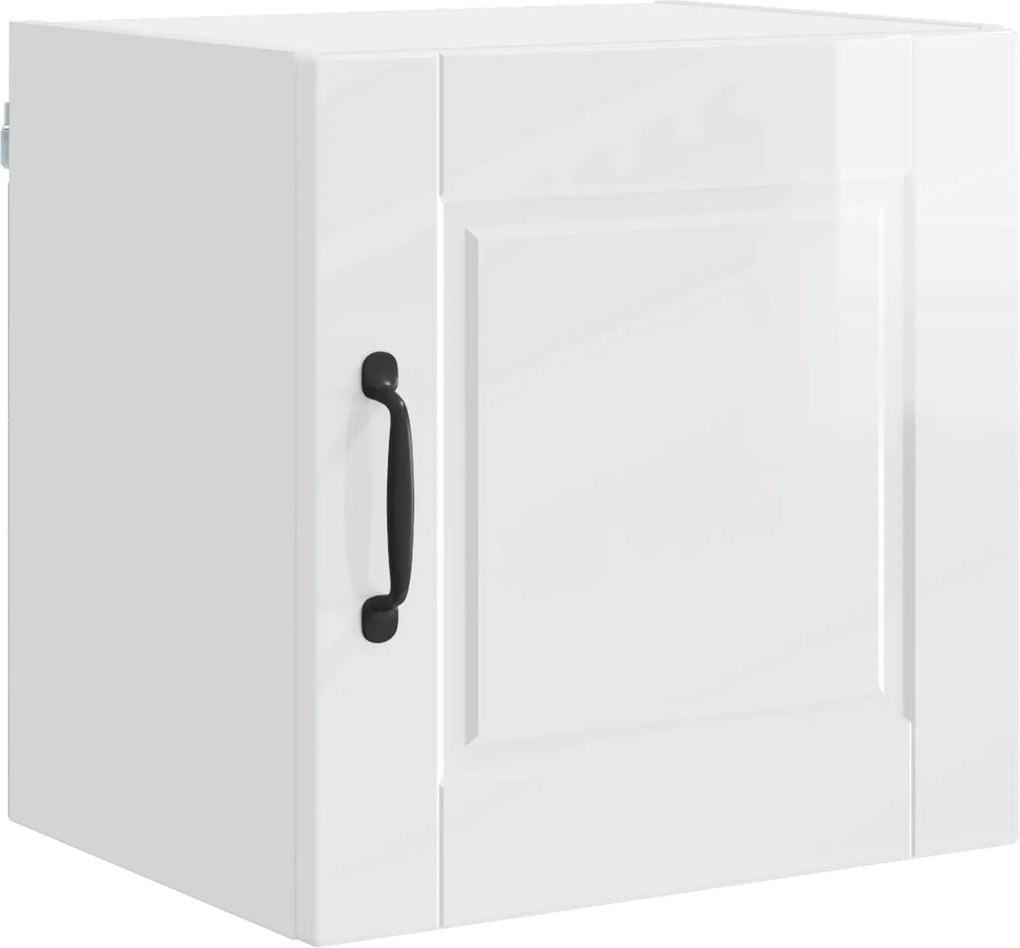 vidaXL Dulap de bucătărie Alb lucios 40 x 31 x 40 cm Lemn compozit