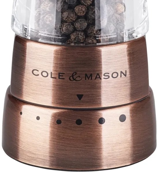 Cole&Mason DERWENT set 2 râșnițe sare și piper, 19 cm, cupru