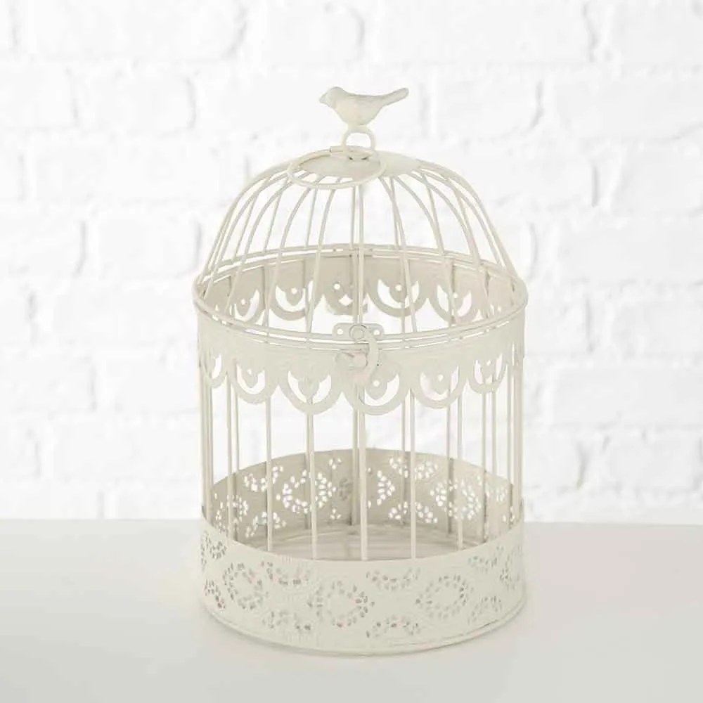 COLIVIE DECORATIVA FREDERIQUE, 19X30 CM, METAL, ALB