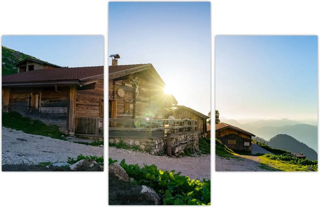 Tablou - Dimineața în Alpi Tirol (90x60 cm)