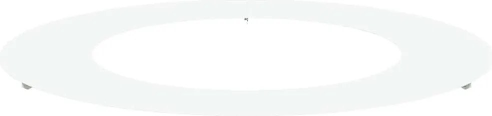 vidaXL potrivit pentru inel de copac plat Alb Ø50 / 80 cm Oțel