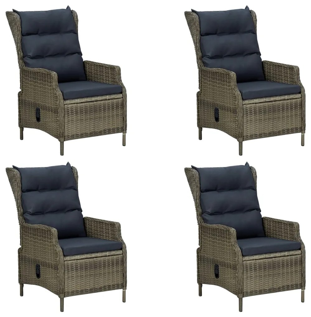 3067840 vidaXL Set mobilier de grădină, 5 piese, maro