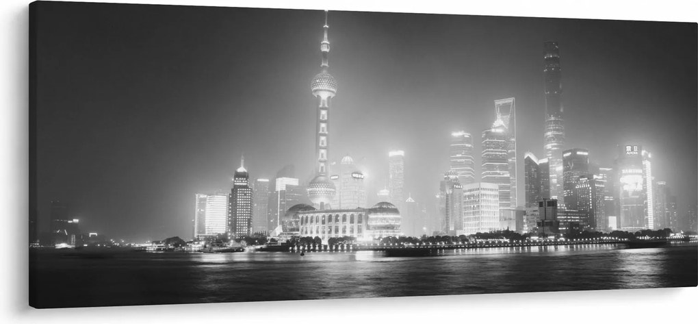 Tablou cu zgârăie nori moderene (120x50 cm)