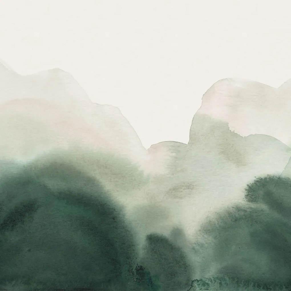 Fototapet, Flowing Hills, Green, Rebel Walls