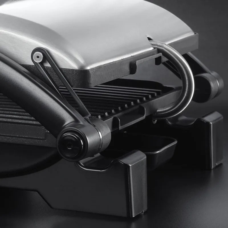 Aparat 3 in 1 Russell Hobbs 17888-56, Panini maker, Grill, Gratar 1800 W, Deschidere pana la 180°, Negru/Inox