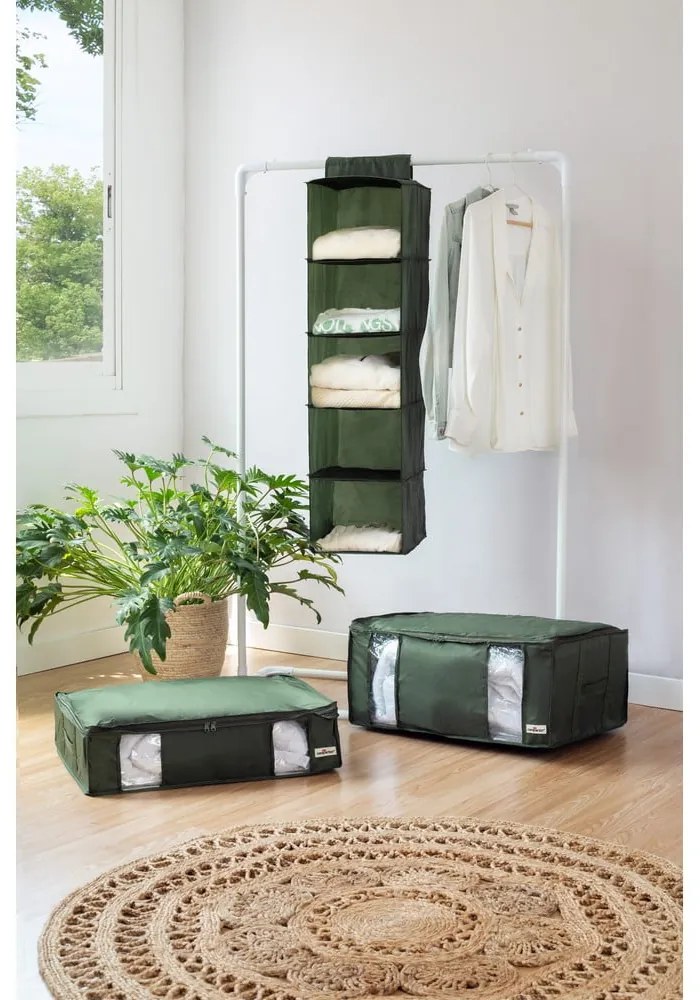 Cutie de depozitare pentru haine din material textil cu vacuum 65x45x27 cm Ecologik – Compactor