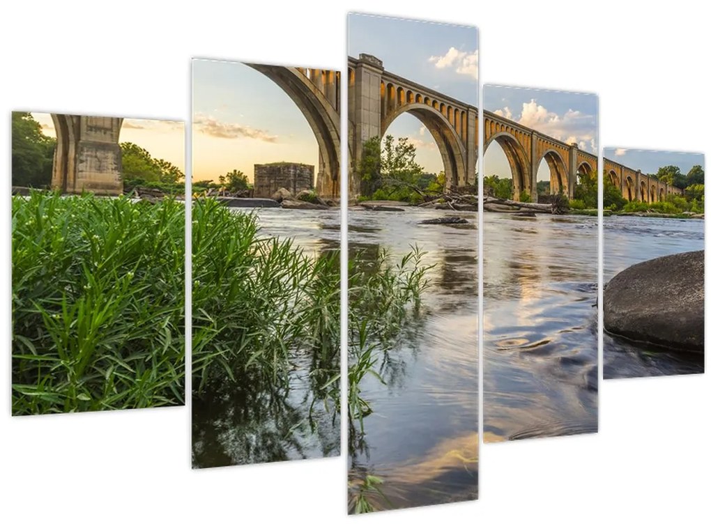 Tablou - Podul de cale ferată Richmond (150x105 cm)