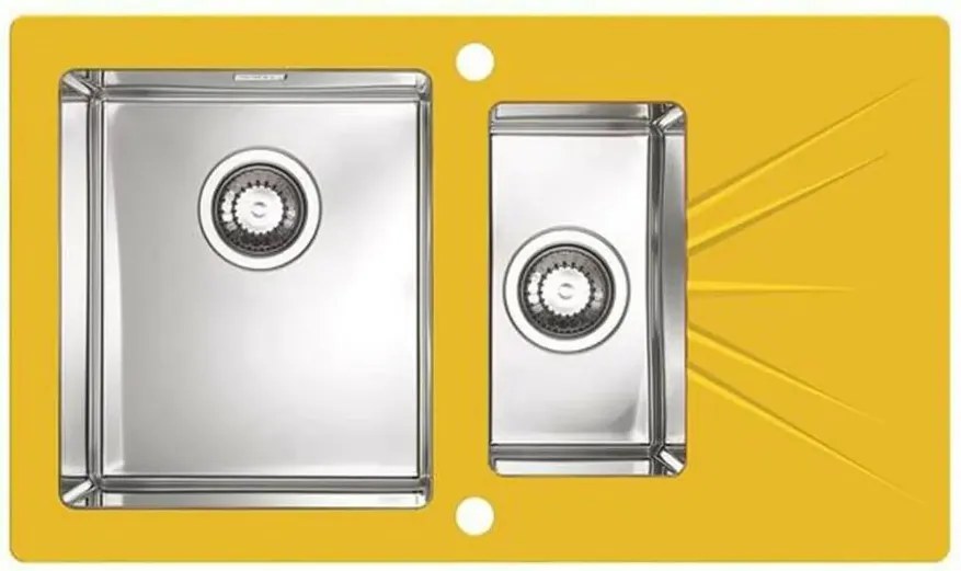 Chiuveta inox Alveus Karat 20 finisaj personalizat 86x50 cm stanga