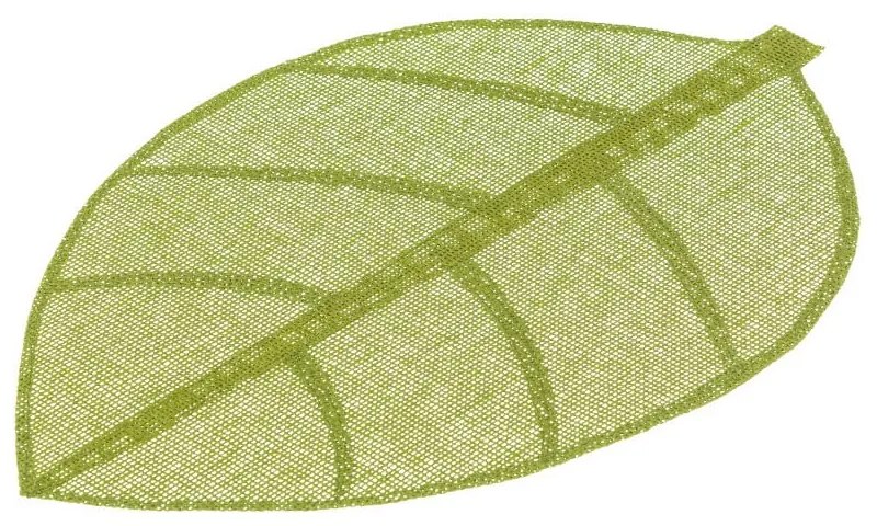 Suport pentru farfurie Casa Selección Leaves, 50 x 33 cm, verde