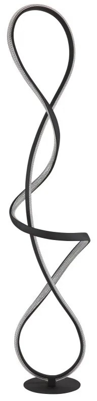 Lampadar LED 4000K SWIRL negru