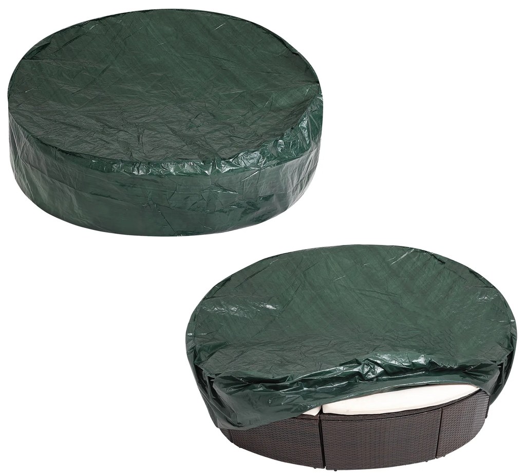 Deuba Husa de protectie lazy pentru pat Ø 236, 188 cm