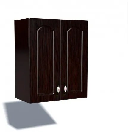 Corp superior 60 cu 2 usi cu scurgator de vase Zebra MDF mustata wenge