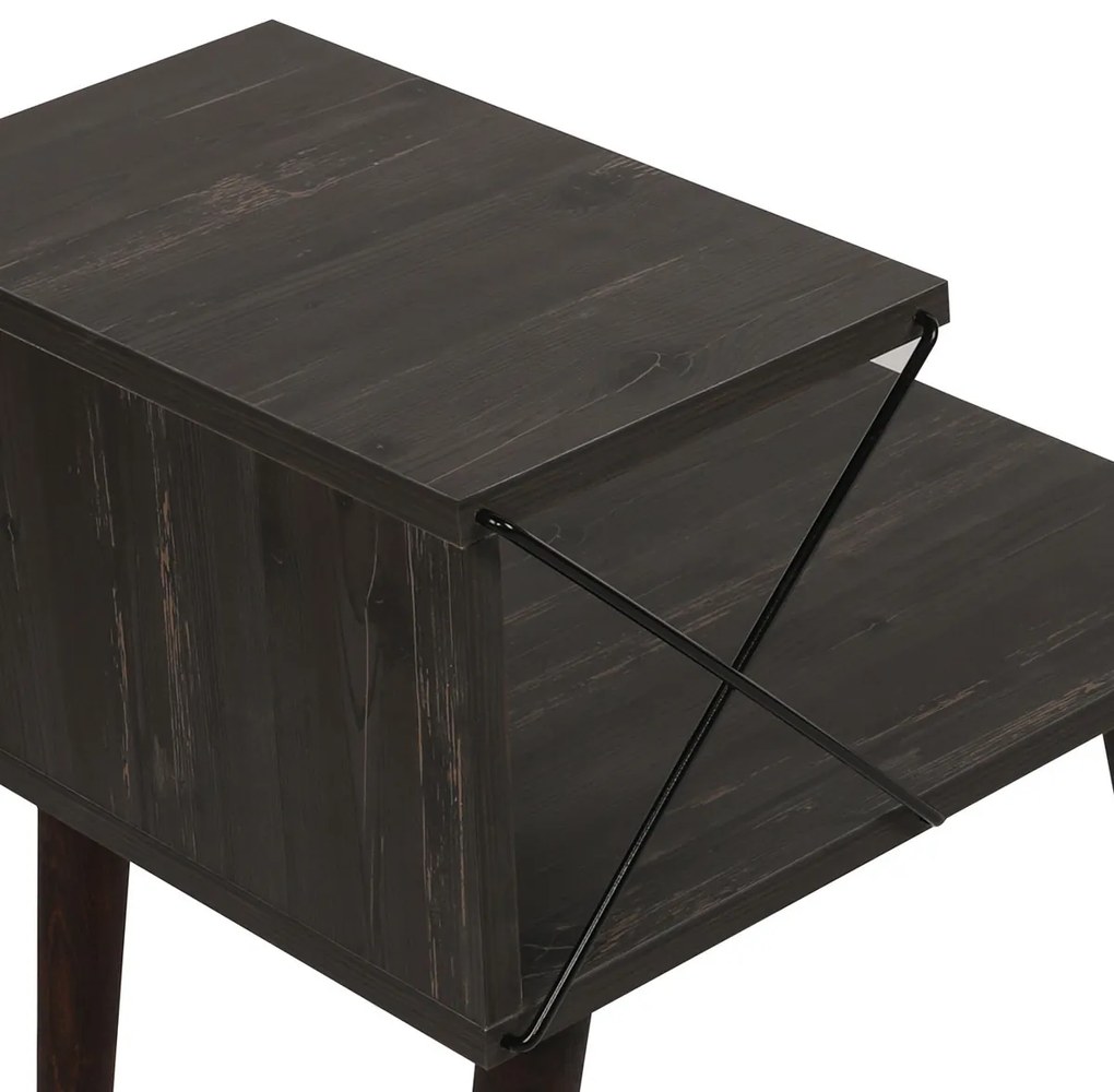 Măsuță de noptieră Cross Dark Brown