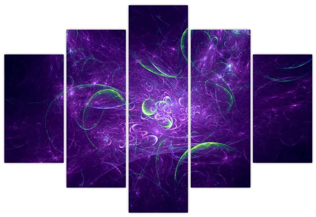 Tablou -abstracție violetă (150x105 cm)