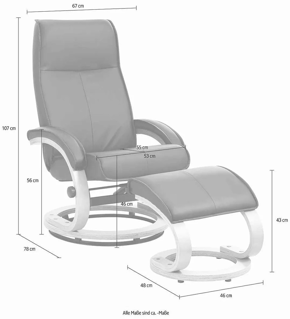 Fotoliu de relaxare+otoman