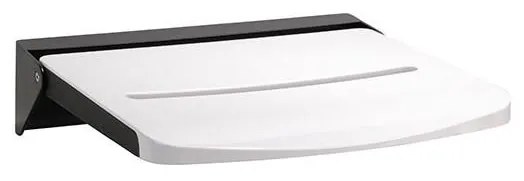 Scaun de duș 46,2 x 12 cm, negru/alb