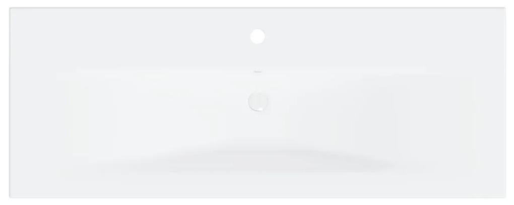 Dulap cu chiuveta incorporata, alb, PAL Alb, 100 x 38.5 x 45 cm