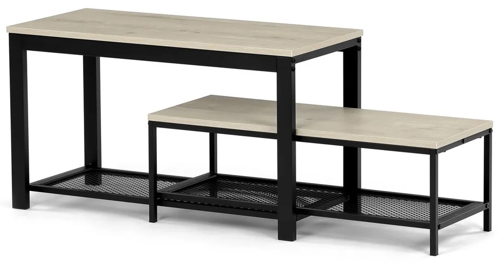Set de 2 rafturi pentru pantofi, stejar Sonoma