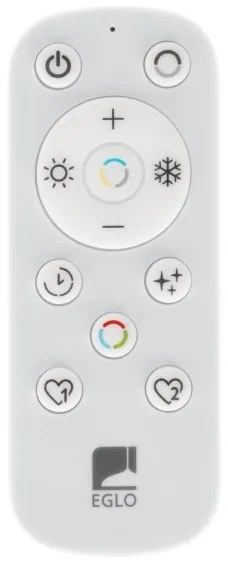 Plafonieră LED dimabilă Eglo 901243 MACCHIONI LED/20W/230V negru + telecomandă