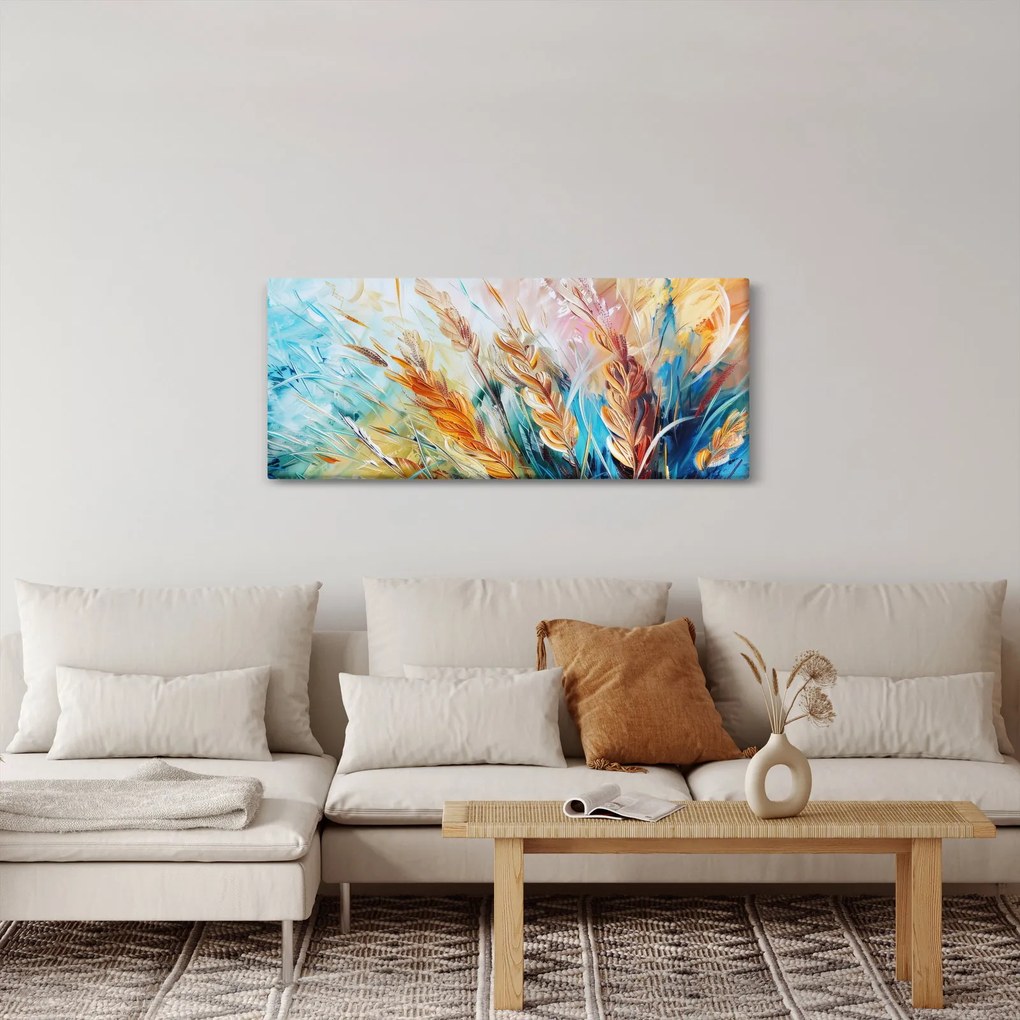 Tablou - Grâu, abstracție (120x50 cm)