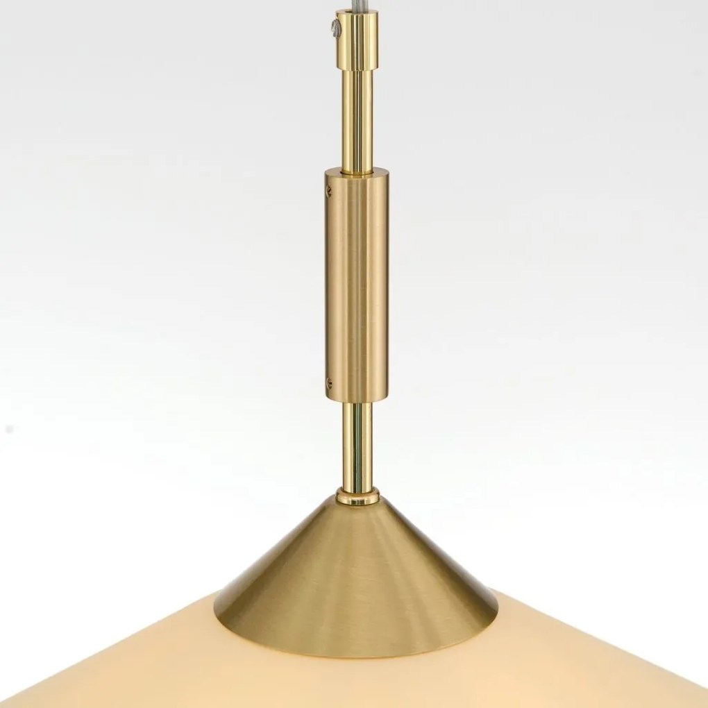 Lustra, Pendul realizat manual ARTDESIGN 40cm, alama mat/ champagne