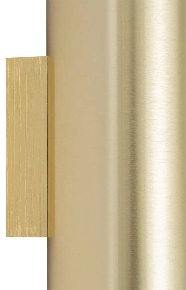 Aplică de perete de design aurie rotundă cu 2 lumini - Sab Honey