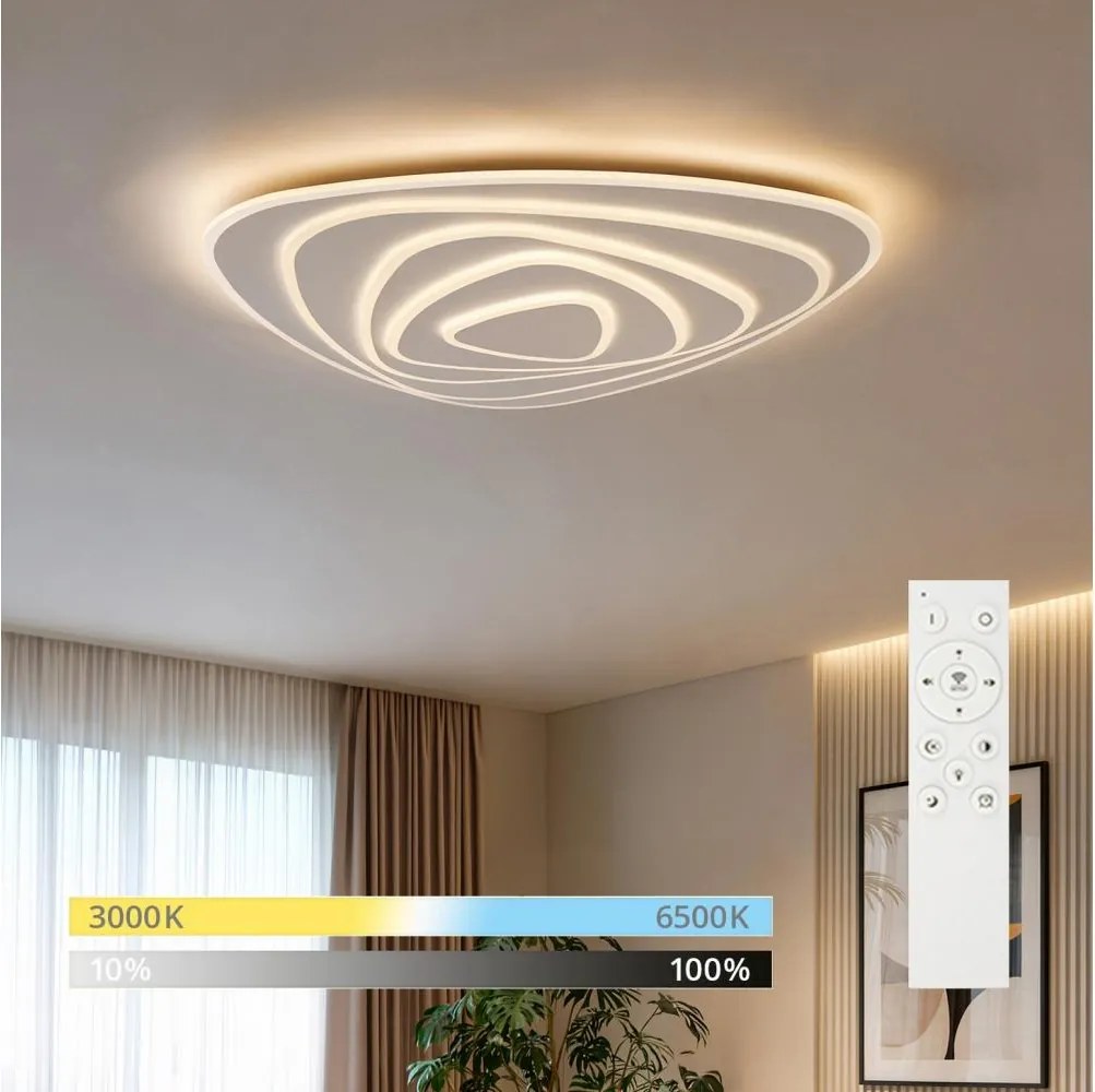 BRILAGI - Plafonieră LED dimabilă MODERN MAXI LED/140W/230V 74x75 cm + telecomandă