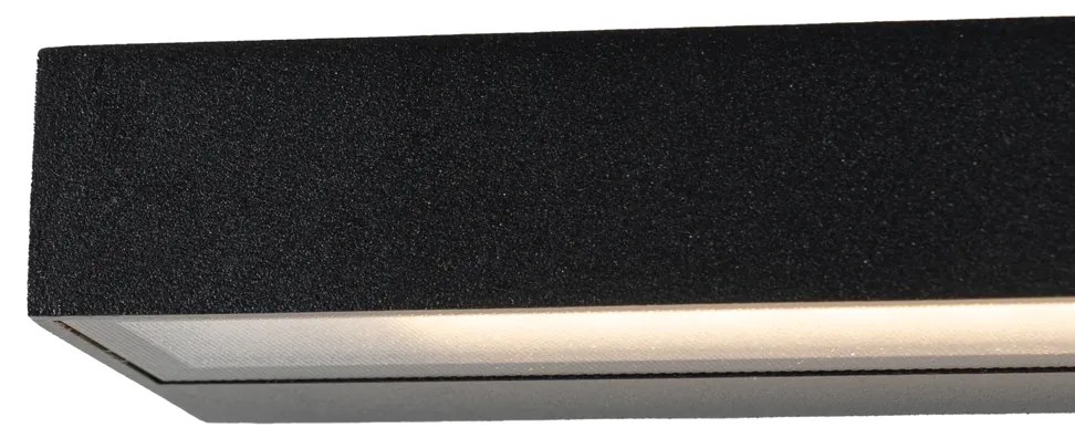Lampa de perete moderna neagra cu LED inclus IP65 - Hannah