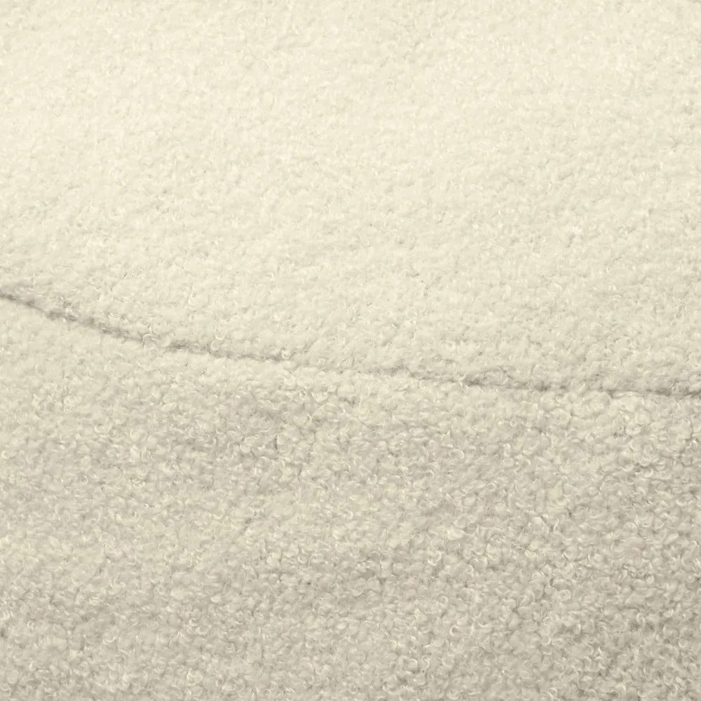 Fotoliu puf pentru copii gri deschis cu tapițerie din țesătură bouclé Om 85 – SLOWDOWN