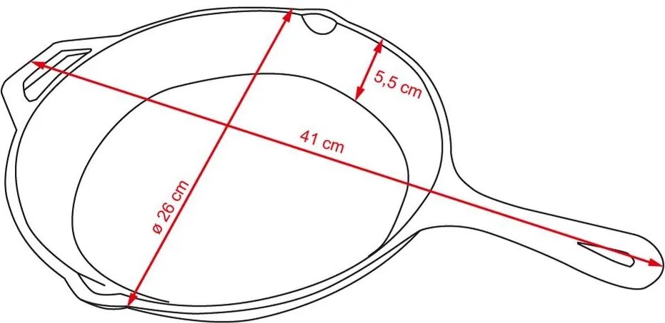 Tigaie de grătar din fontă SPRING