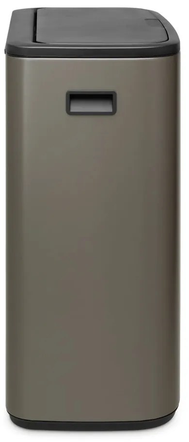 Coș de gunoi gri cu senzori de atingere din oțel 60 l Bo Touch Bin – Brabantia