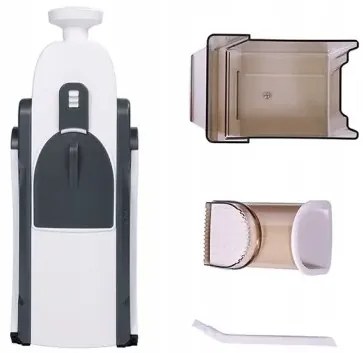 Zaparkorun Tăiător multifuncțional de legume reglabil - alb-gri