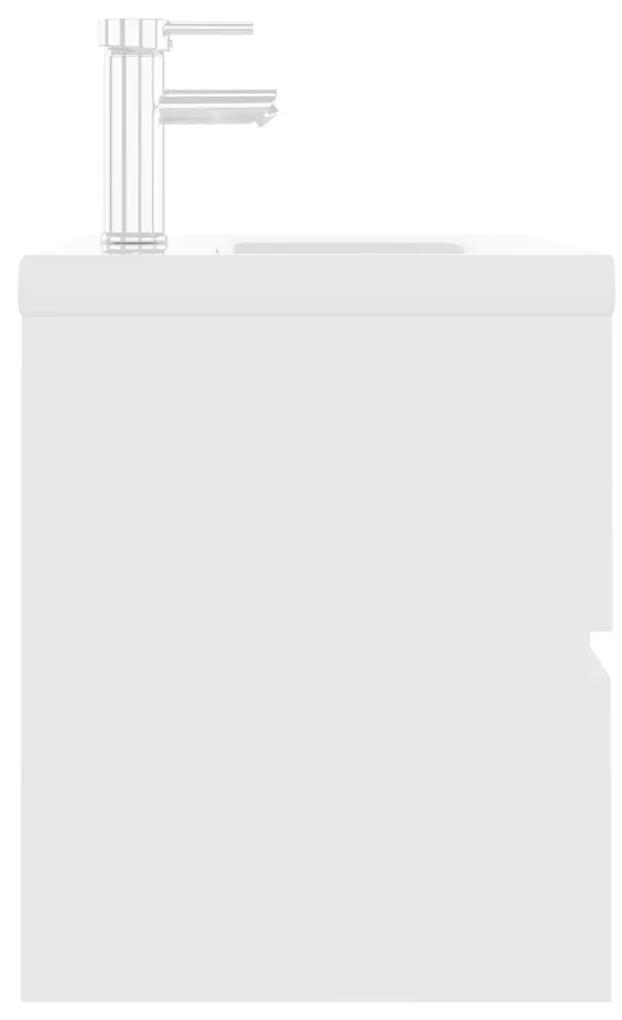 Dulap cu chiuveta incorporata, alb, PAL Alb, 60 x 38.5 x 45 cm