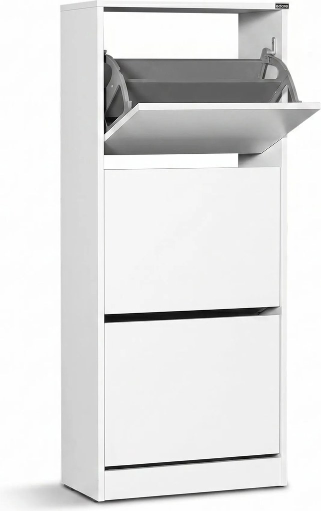 Pantofar Adore Compact Plus, 12 Perechi, 3 Compartimente, 51 x 119 x 26 cm