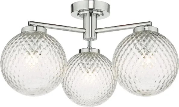 Där Lighting WAY5350 - Lustră aplicată pentru baie WAYNE 3xG9/3W/230V IP44 crom