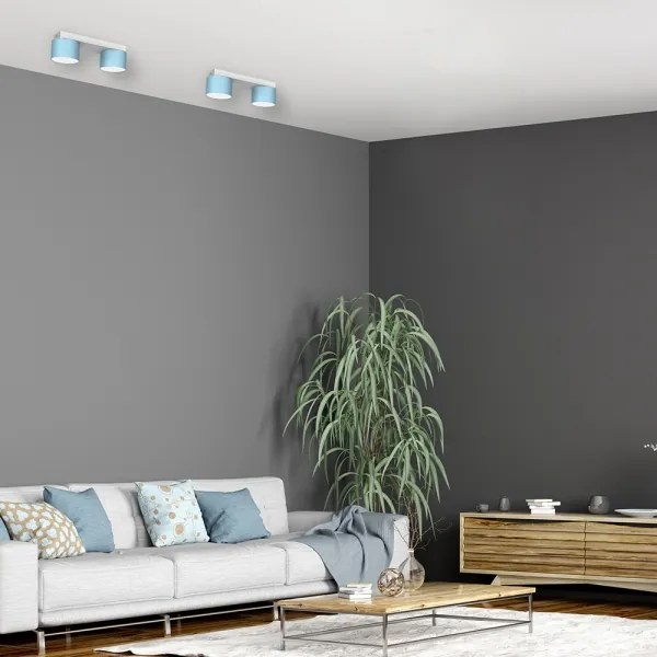 Plafonieră DIXIE 2xGX53/11W/230V albastră