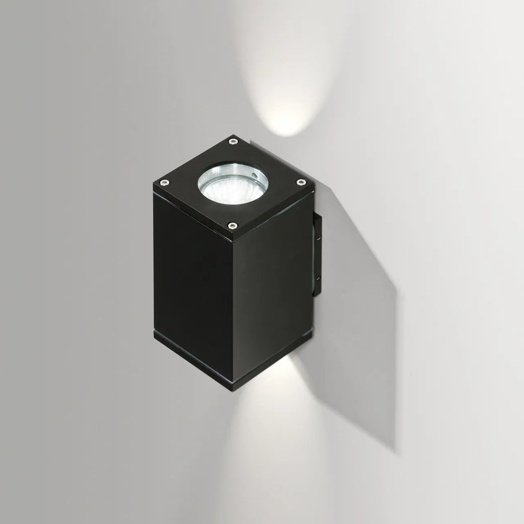 Aplica de perete exterior cu iluminat up-and-down IP54 LIVIO 2 neagra