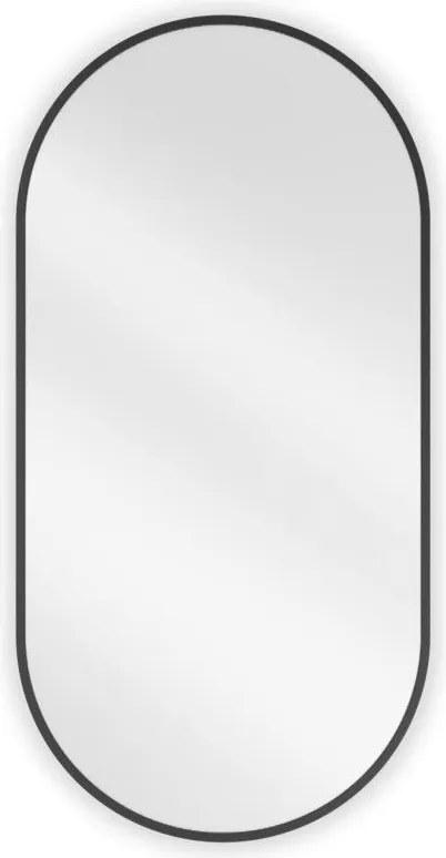 Mexen Loft oglindă baie ovală 90 x 45 cm, ramă neagră - 9851-090-045-000-70