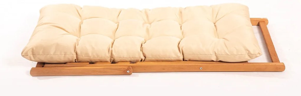 Set grădină masă și scaune (3 buc.) Mackenzie 5 (maro + crem). 1082995