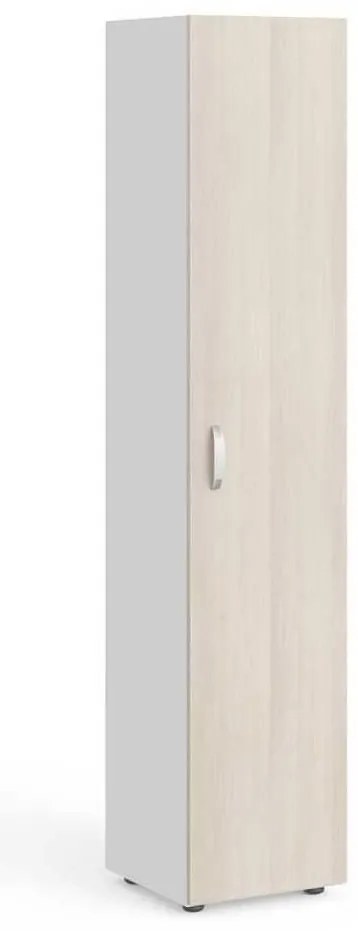 Dulap înalt Manager 39,9 x 42,2 x 196,5 cm, dreapta, salcâm deschis / alb