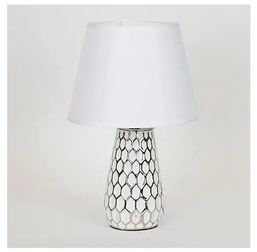 Lampă de masă 1xE14/40W/230V alb/argintiu
