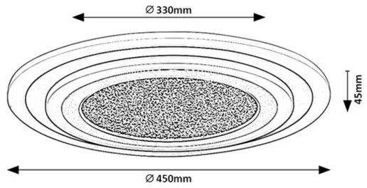 Rabalux 71316 - Plafonieră LED TANELI, dimabilă, 56W/230V, 3000/4000/6000K, neagră + telecomandă