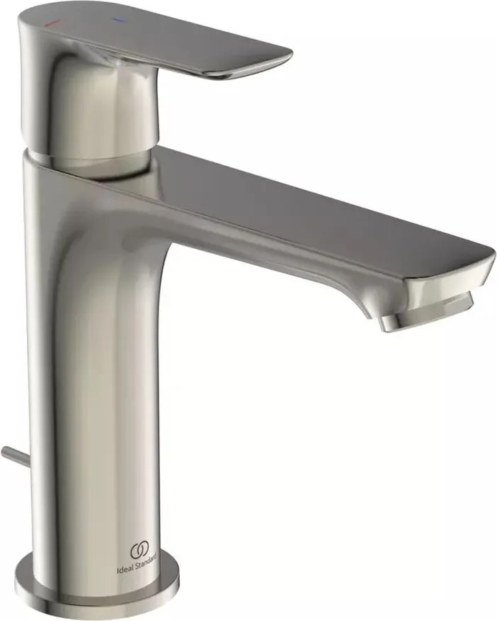 Baterie lavoar tip Grande Ideal Standard Connect Air BlueStart argintiu Silver Storm cu ventil metalic