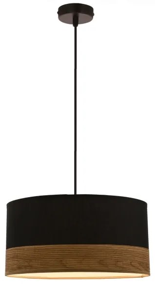 Lustră pe cablu PORTO 1xE27/60W/230V negru/maro
